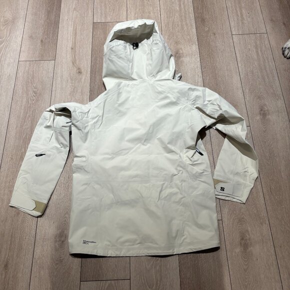 Salomon Absolute 3L Women’s Shell Jacket - White, Size L - Picture 4 of 4